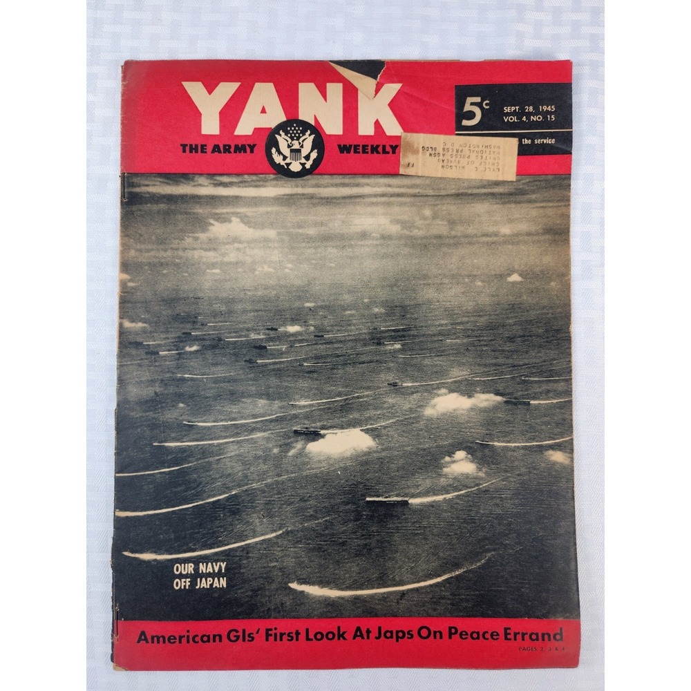 YANK Army Weekly Sept 28 1945 Magazine Japan Pacific Surrender Lyle Wilson Mail